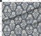 Blue Floral Retro Bohemian Botanical Rustic Farmhouse Cottagecore Hand-Carved Flower Custom Printed Fabric by Spoonflower Various Fabrics by the Yard or Fat Quarter